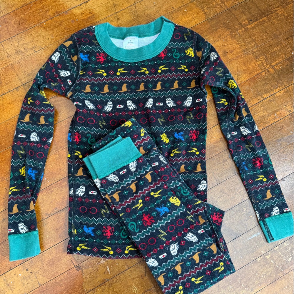 Kid’s Harry Potter Hanna Anderson PJs. Good Condition size 120 or 6-7.